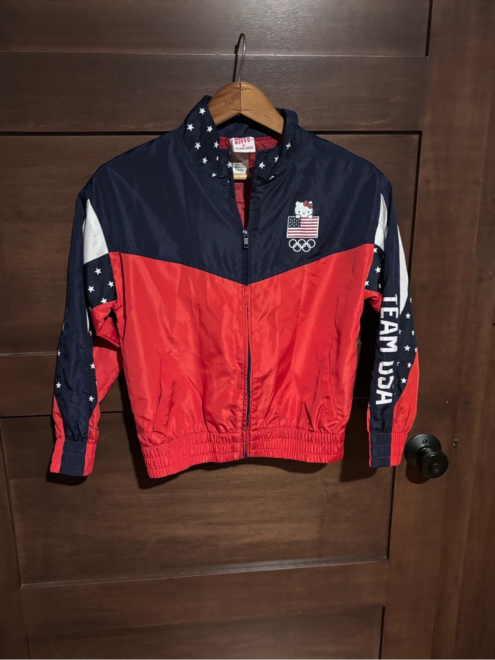Hello Kitty Kids Red & Navy  TEAM USA Olympic Windbreaker